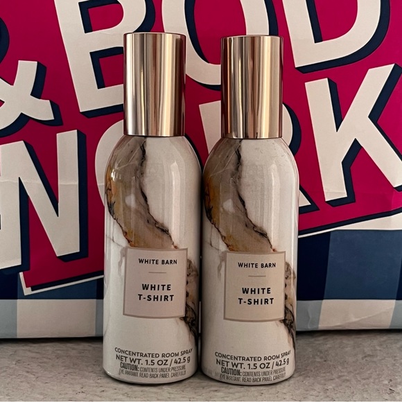 Bath & Body Works Accents 2x New White Tshirt Concentrated Room